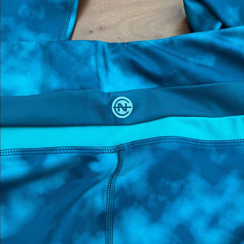 TBT Sale! Nautica Leggings NWT Multi-Blues Ankle Length Sz L - Picture 6 of 8